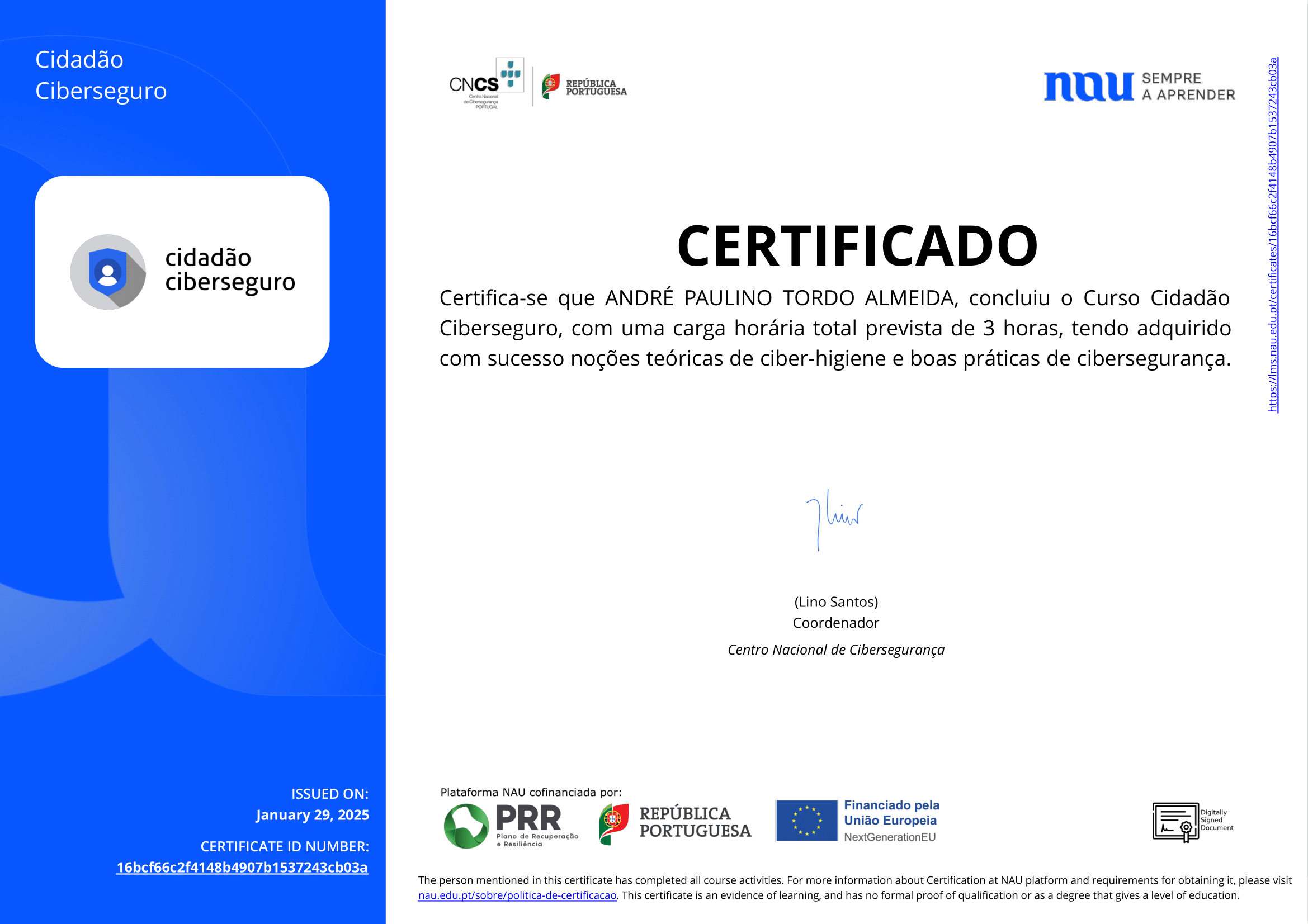 Other Certification
